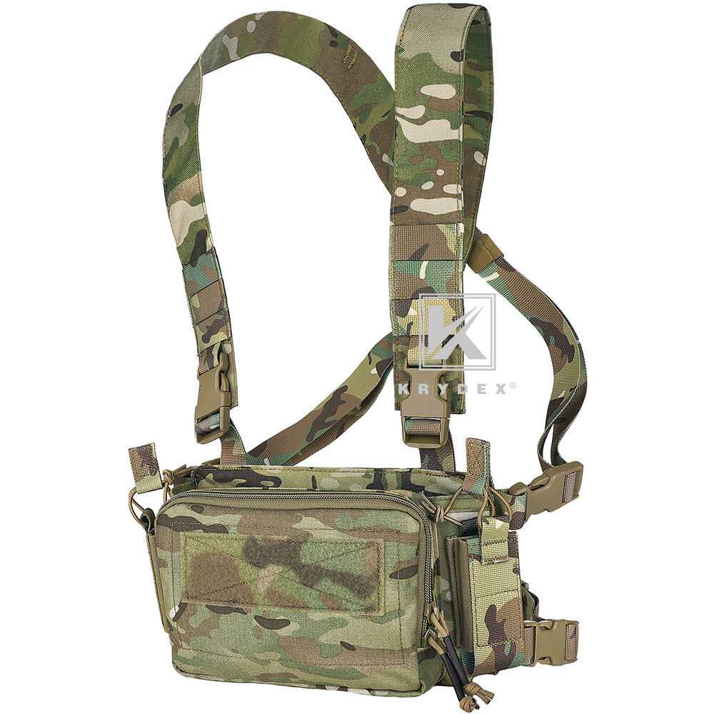 KRYDEX Tactical D3CRM Chest Rig 5.56 / 7.62 Rifle Pistol Magazine Pouch Placard