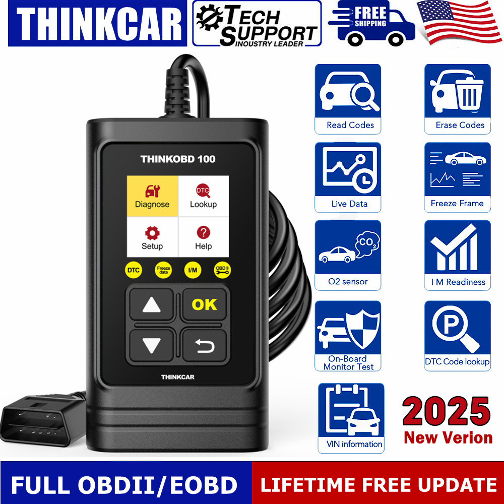 THINKOBD100 Car OBD2 Scanner Code Reader Auto Diagnostic Scan Tool Check Engine