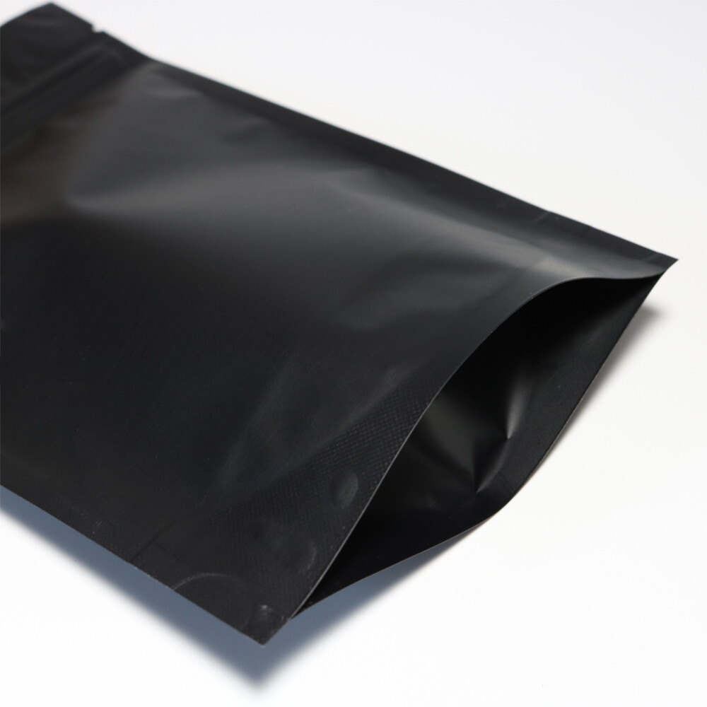Double-Sided Black Stand Up Mylar QuickQlick™ Resealable Bags Multiple QTY Sizes