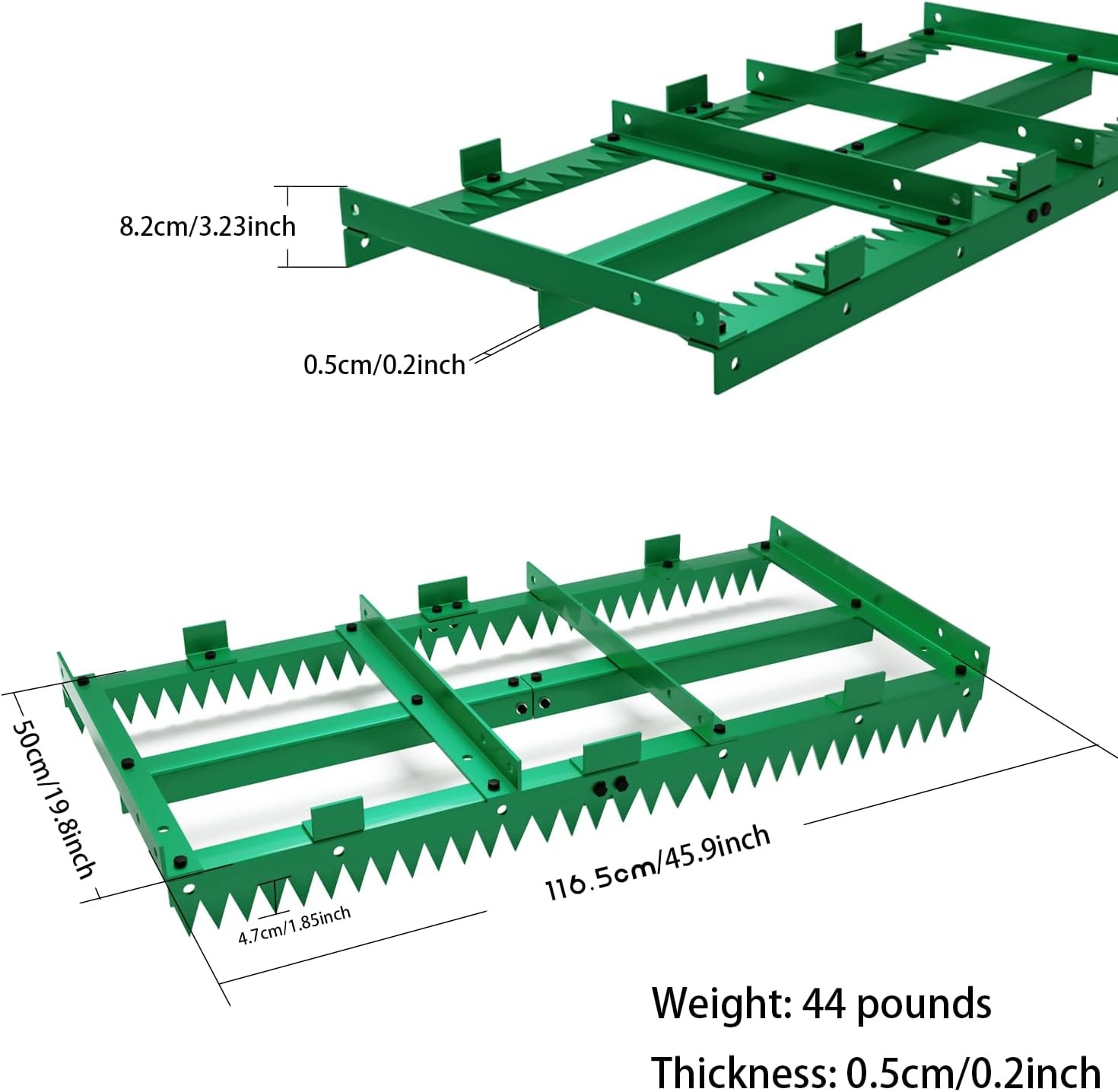 Heavy Duty Drag Harrow Driveway Grader Toothed Harrow – Clever 2-in-1 Design