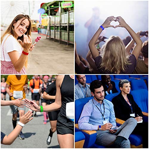 Event Wristbands “Top 10” 500 Count Variety Pack | ¾” Arm Bands | 50 Each: