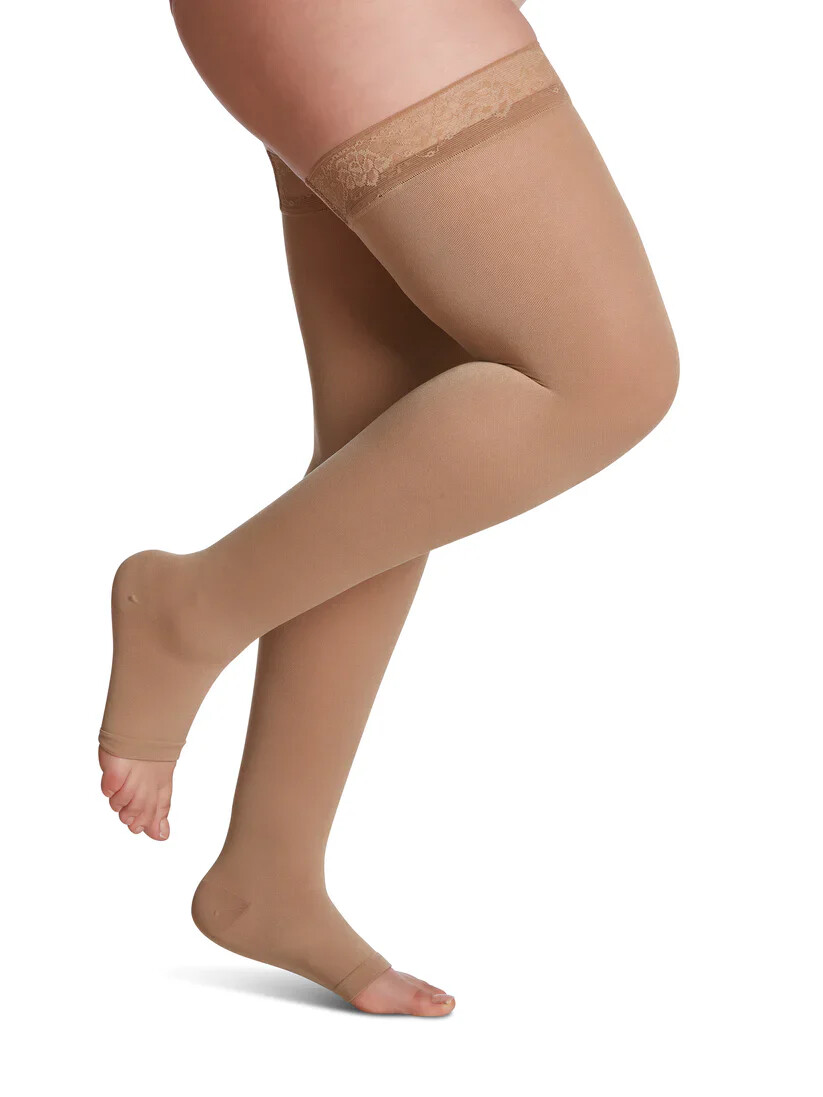 Sigvaris Soft Opaque OT LACE TB 15-20 20-30 30-40 Compression THIGH Stockings