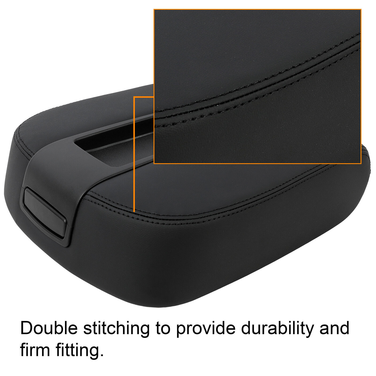 Black Center Console Armrest Lid Fit For 07-14 Tahoe Silverado GMC Yukon Sierra