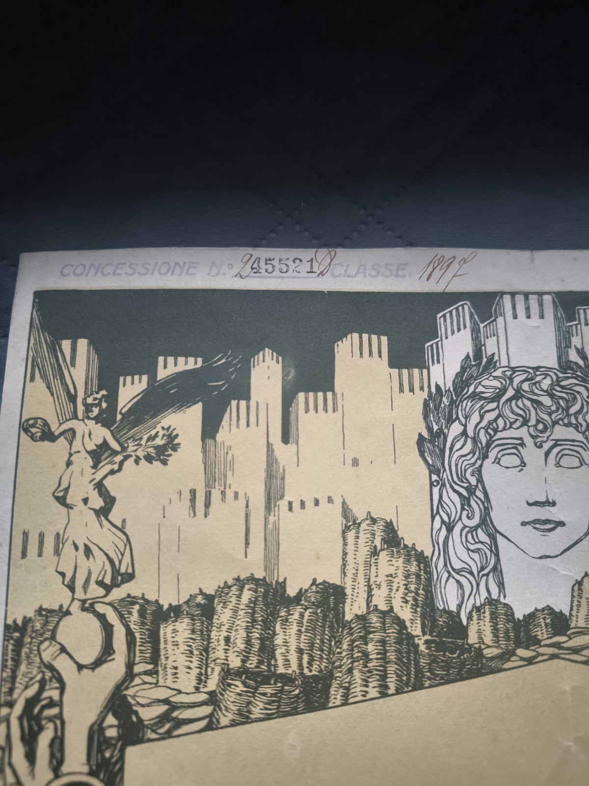 Ww1 Italian Carso-Isonzo Victory Medals with Award Reali Carabinieri Captain