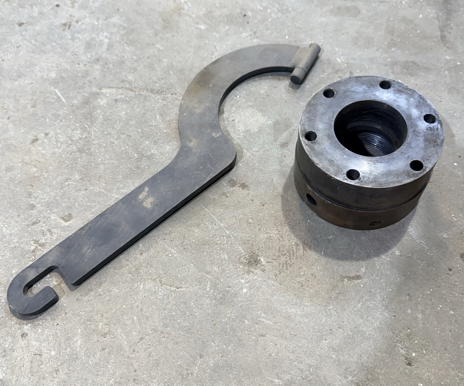 Scotchman split ring punch nut.