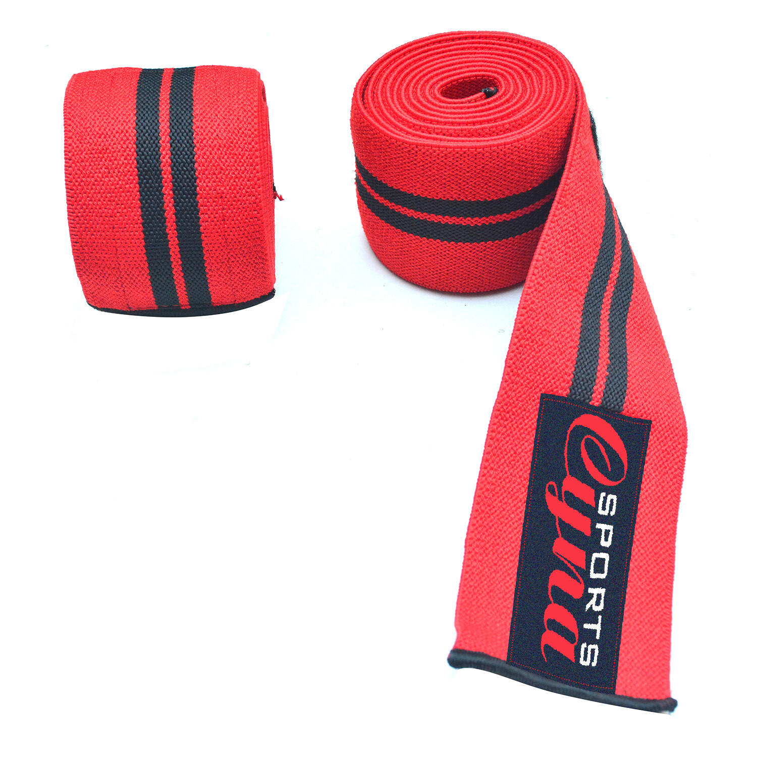 CynaSports Weight Lifting Knee Elastic Wraps Training Fist Straps Power Lifting