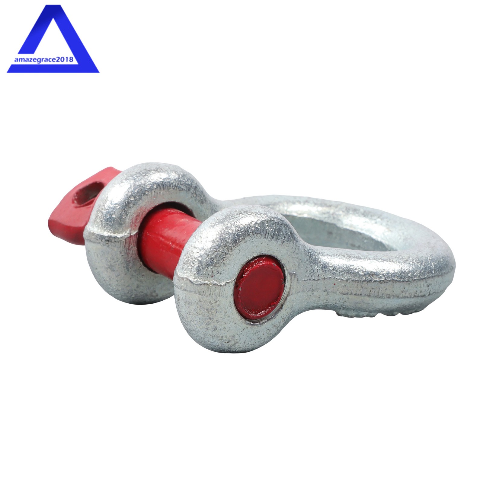 10 Pcs 3/8'' D Ring Anchor Shackles Galvanized Screw Pin Clevis Shackle WLL 1T