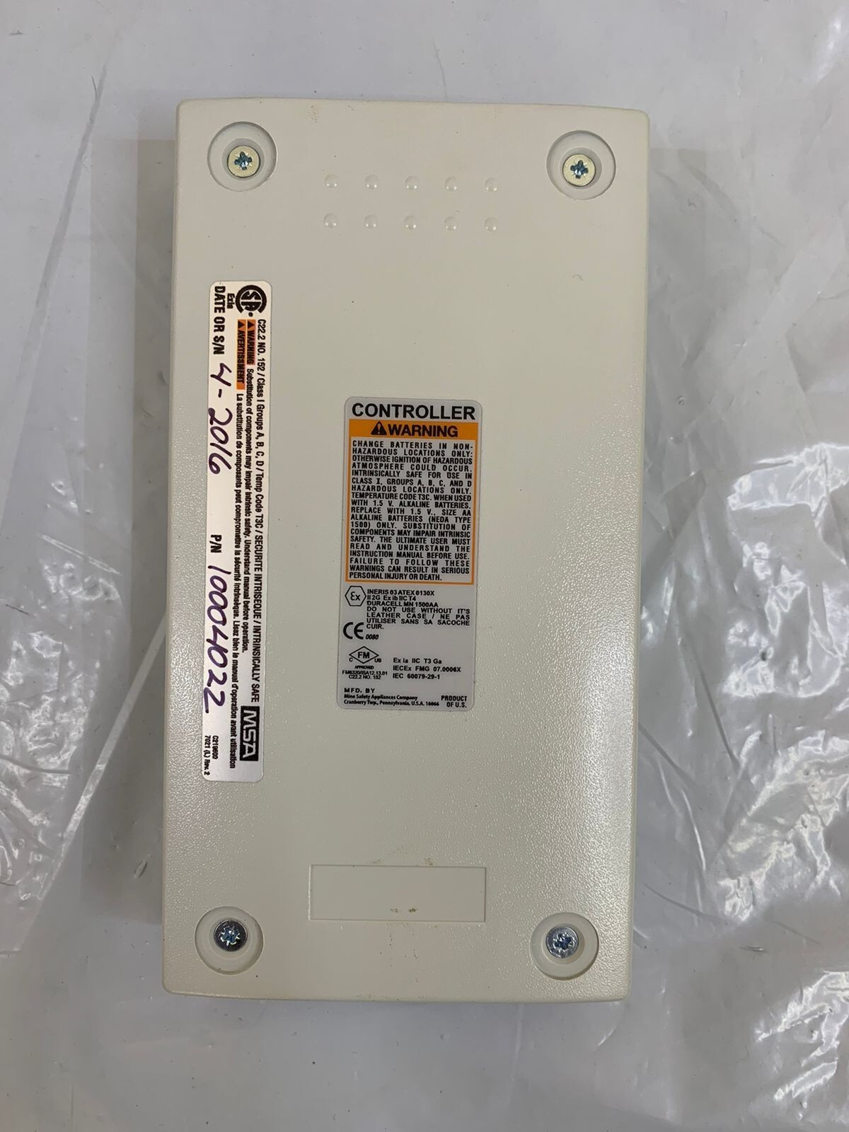 MSA / Ultima Controller / 10004022 / 2016