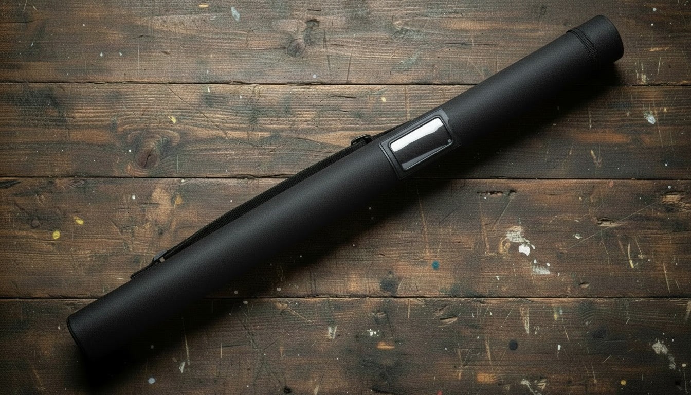 Fly Rod Tube 30" Black Cloth Cover – Fits 9ft 4pc Rods