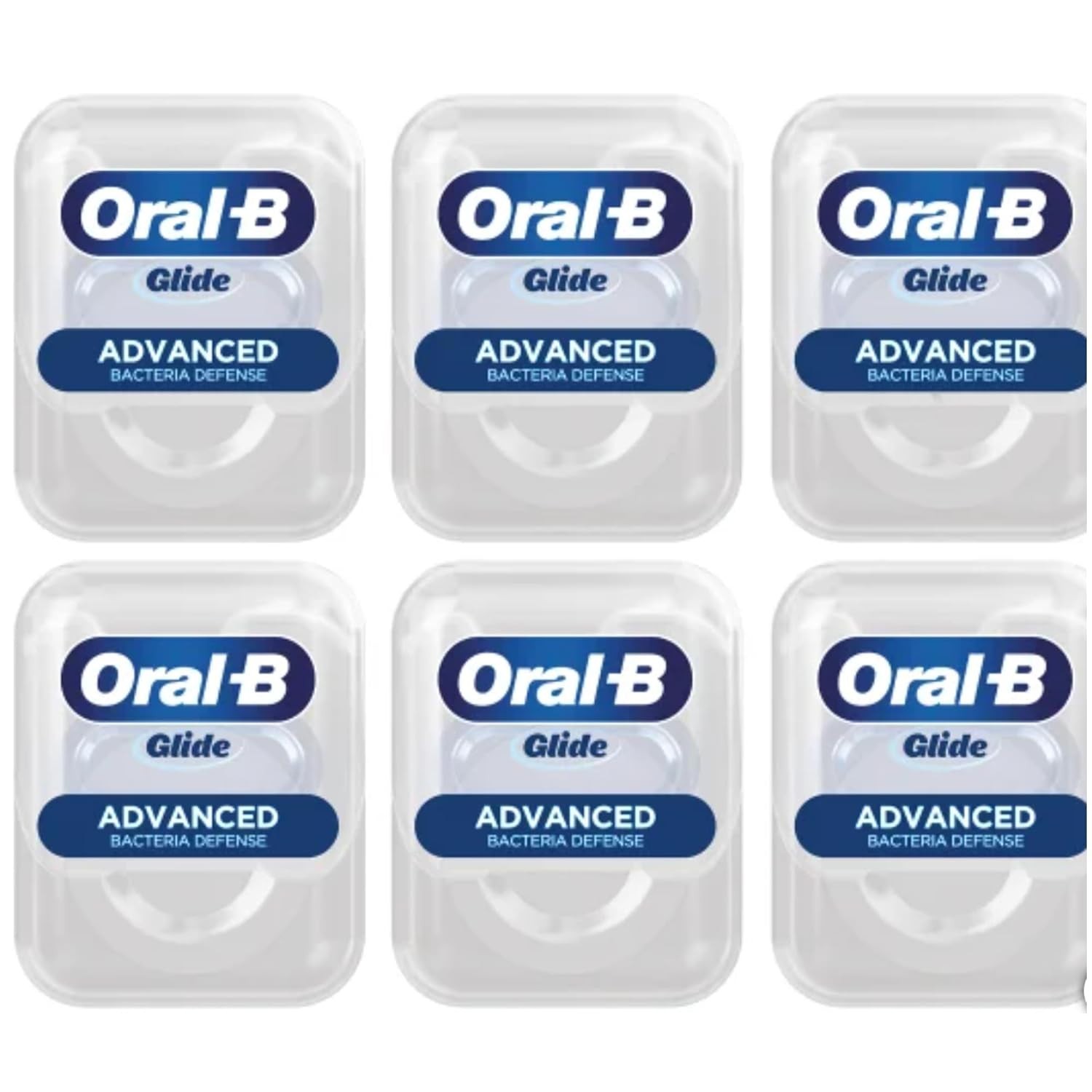 Oral B Glide Bacteria Defense Floss Advanced Floss 6 pks New FAST SHIP