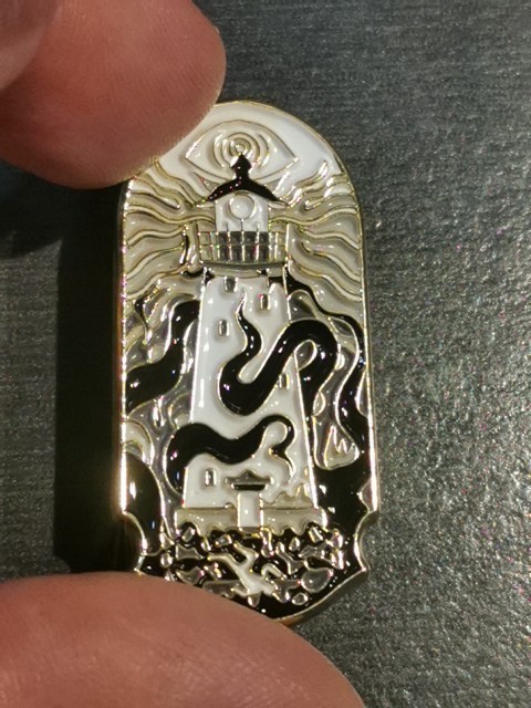 LIGHTHOUSE MYSTERY KRAKEN pin Badge Patch New High Quality