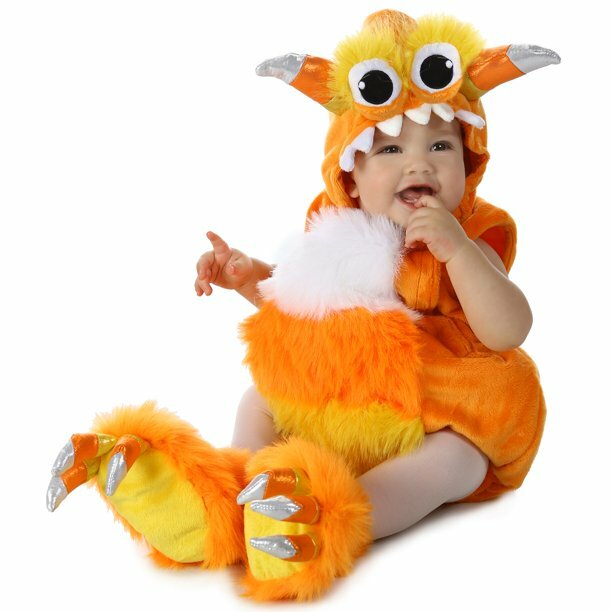Candy Corn Horn Baby Monster Monstar Halloween Costume Toddler Size 18 Months-2T