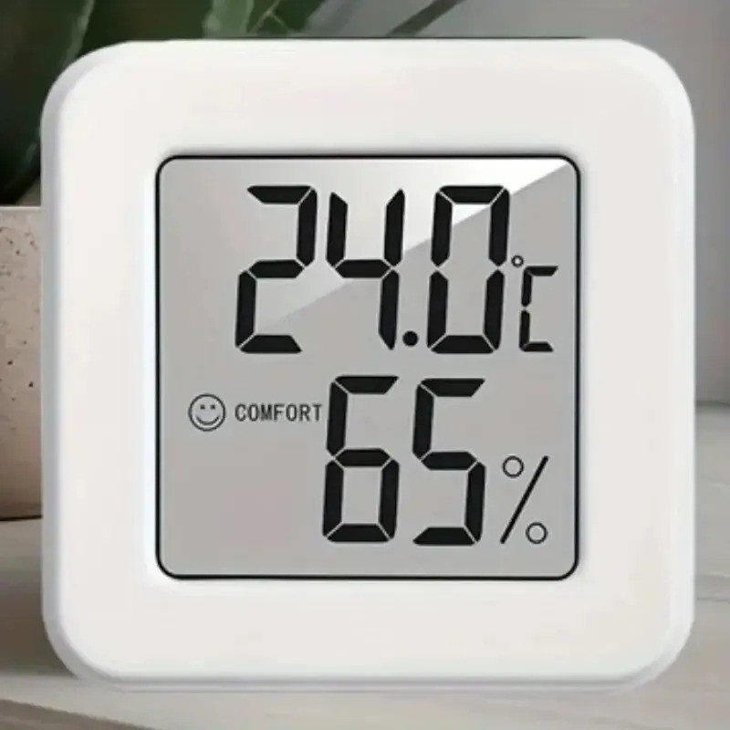 THERMOMETER INDOOR Digital LCD Hygrometer Temperature Humidity Meter Alarm Clock