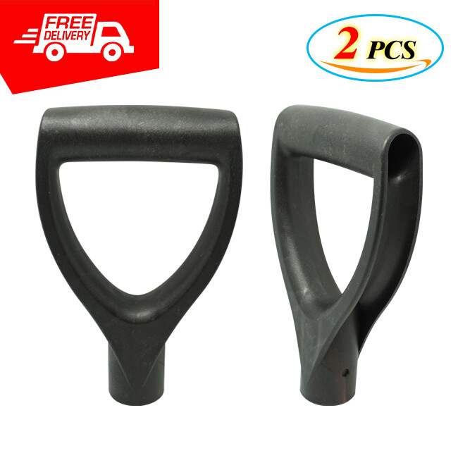 2 Pcs Replacement Plastic D Handle for Repair Tool Garden Spades Snow Shovel US