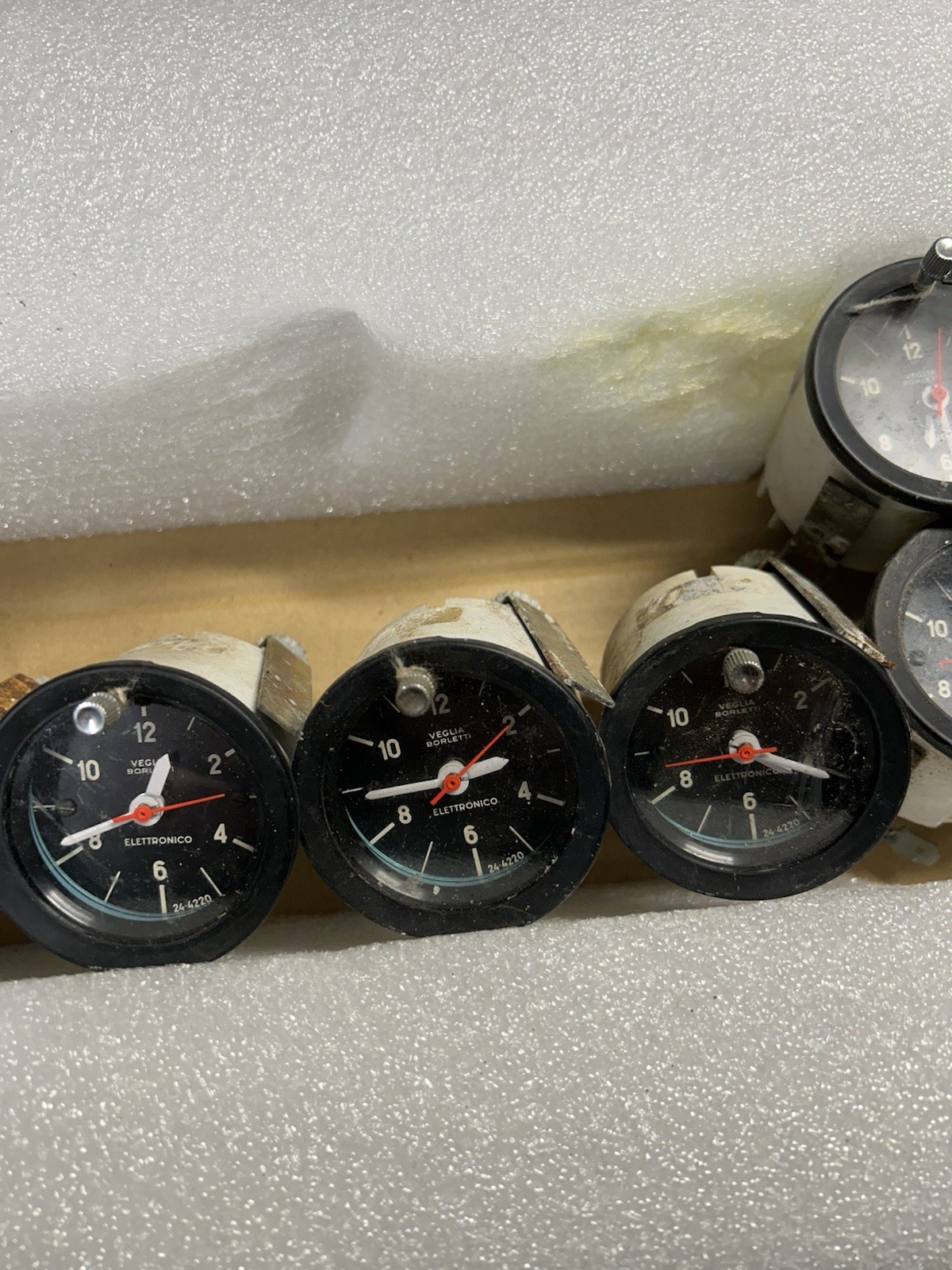 Original 1970 1971 1974 Ferrari 246 Dino Veglia Borletti Elettronico Clock Gauge