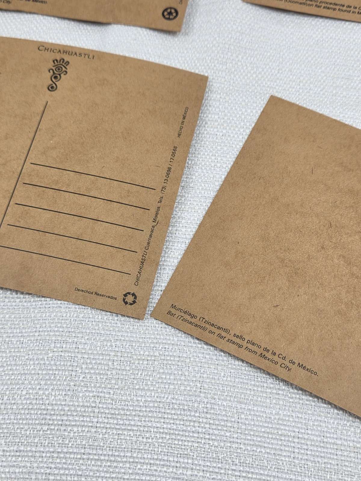 Aztec Folk Art Hand Stamped Postcards Set Of 6 Mexico Chicahuastli Colorful