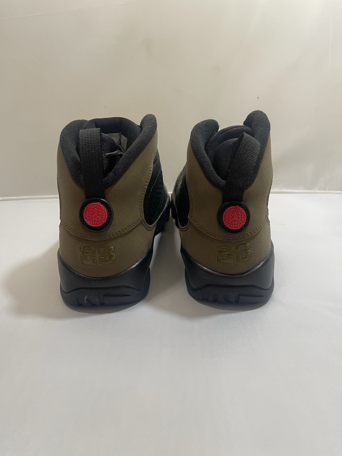 Nike Air Jordan 9 Retro GS Black/True Red Light Olive HV4574-030 Boys Size 7Y