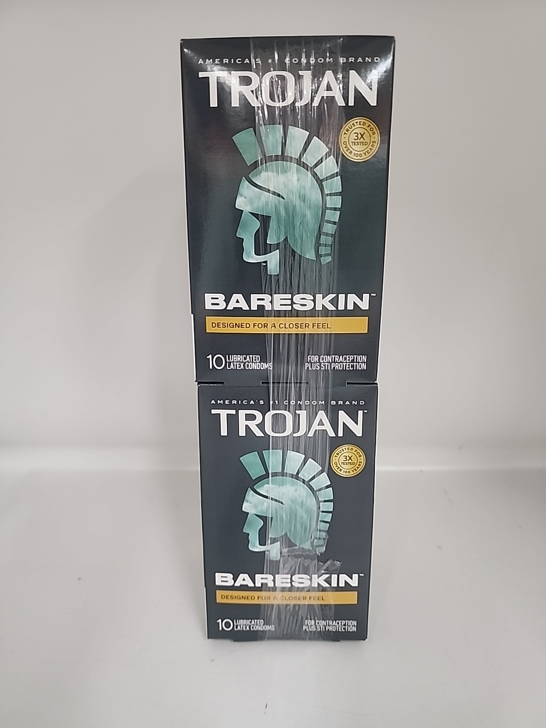 LOT OF 4 Trojan Bareskin Premium Thin Lubricated Condom - 40 Total EXP 02/2030