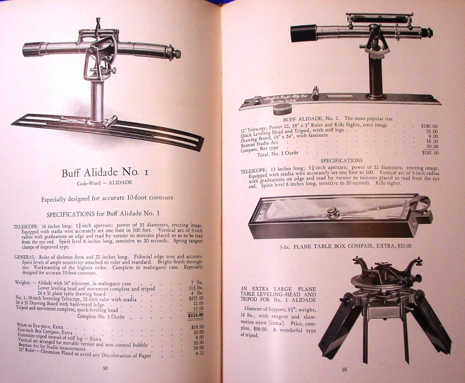 1938 Buff & Buff Surveying Insts. Catalog