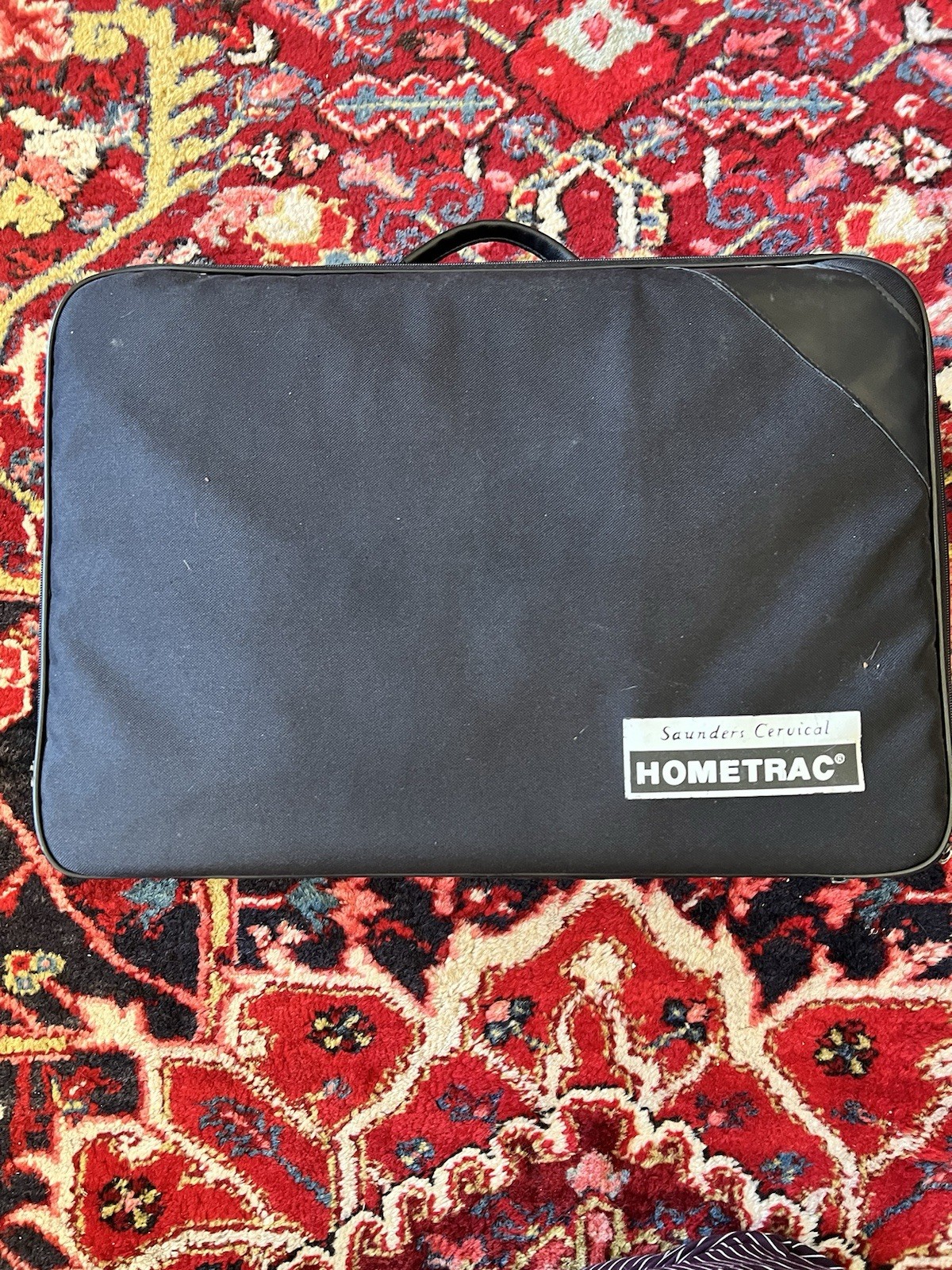 Saunder Cervical Neck Traction Home Trac Deluxe Device w/ Travel Case