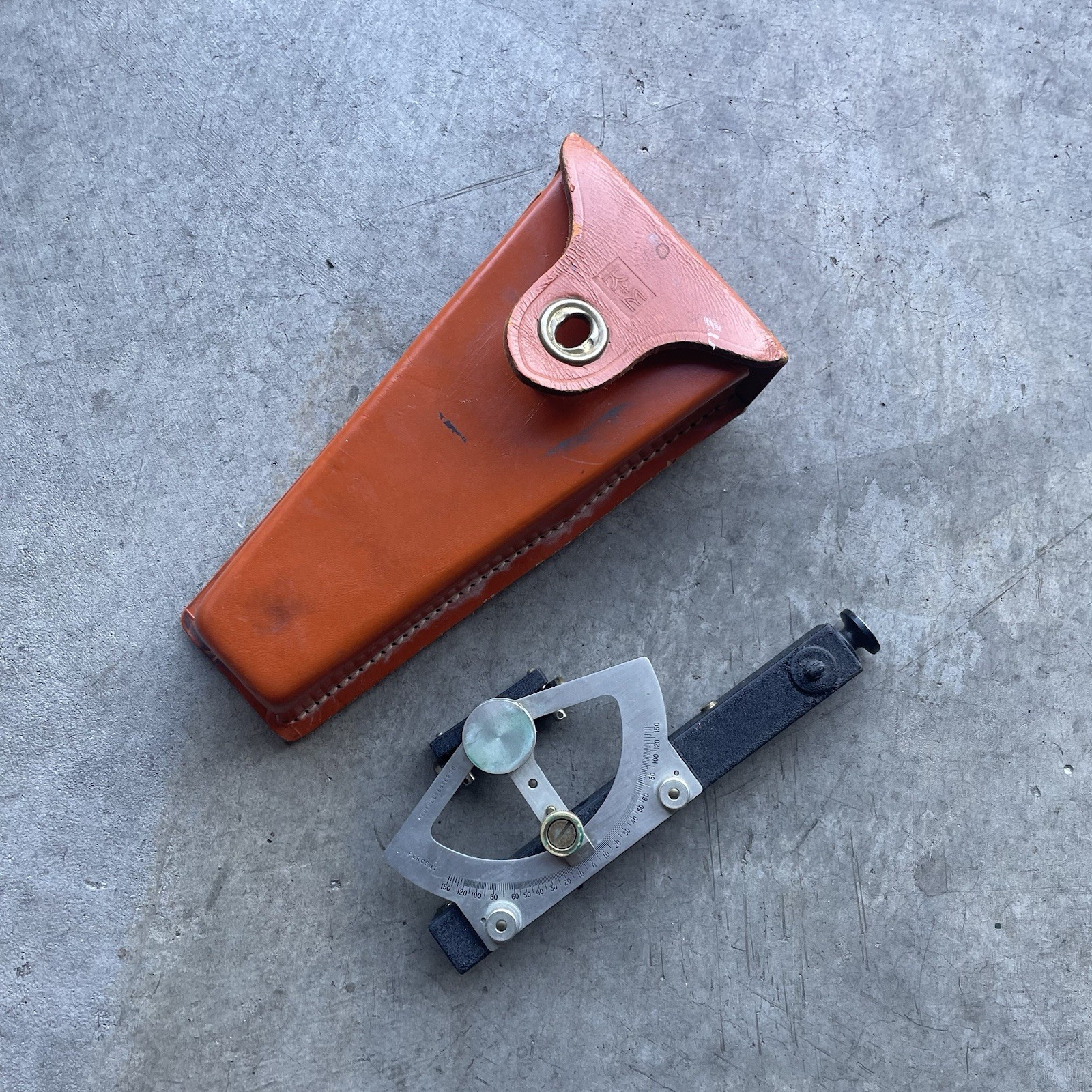 Vintage Keuffel & Esser (K&E) Abney Level Clinometer –With Original Leather Case