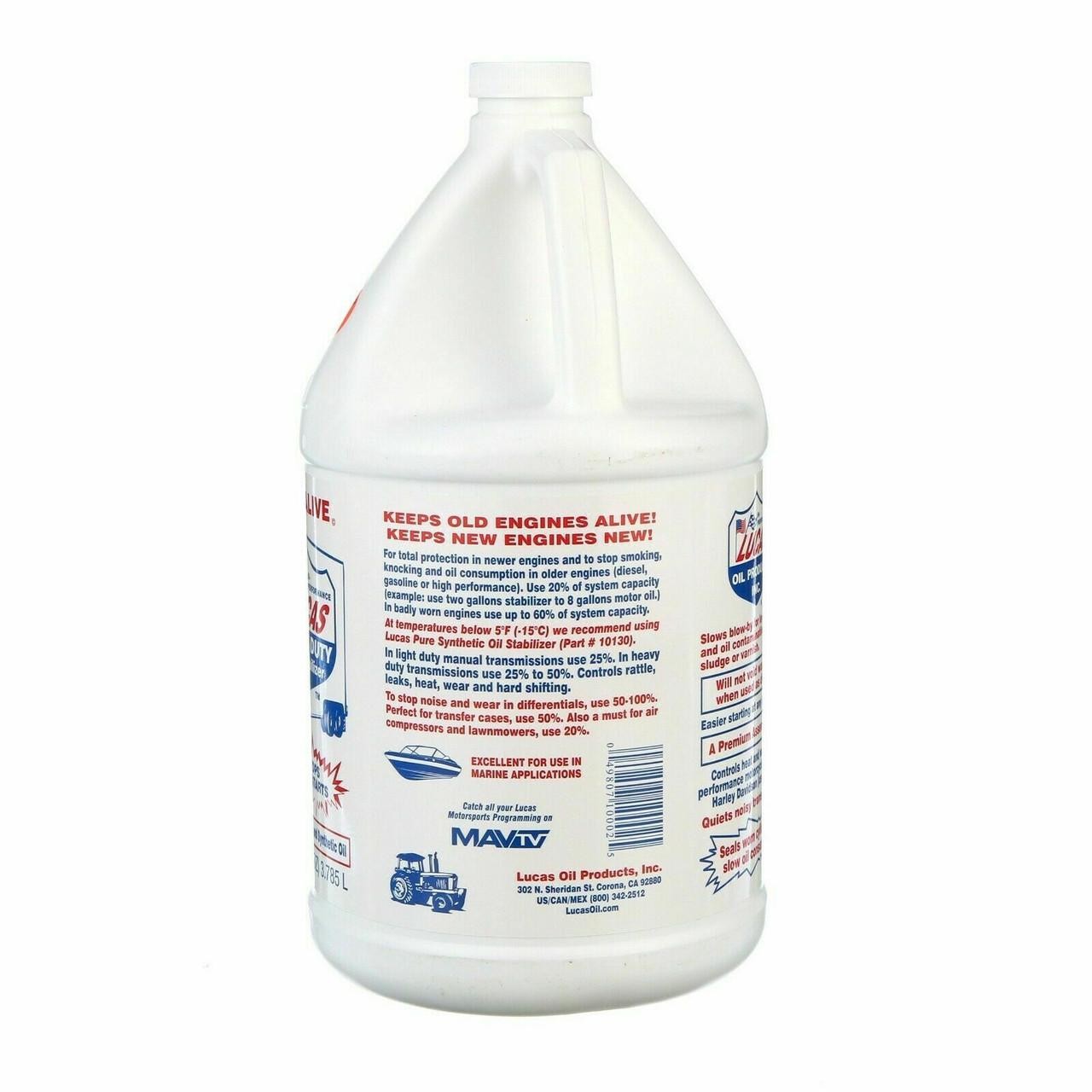 Lucas Oil 10002 Single Petroleum Heavy Duty Oil Stabilizer 1 Gallon Bottle-1 gal