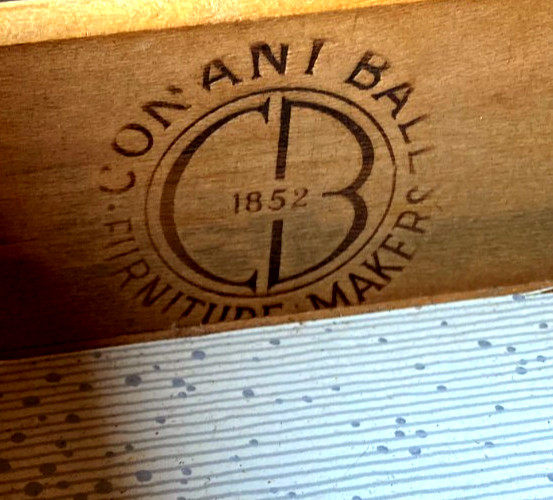 Vintage 1956 Mid Century Modern Conant Ball Furniture - One Drawer Night Stand