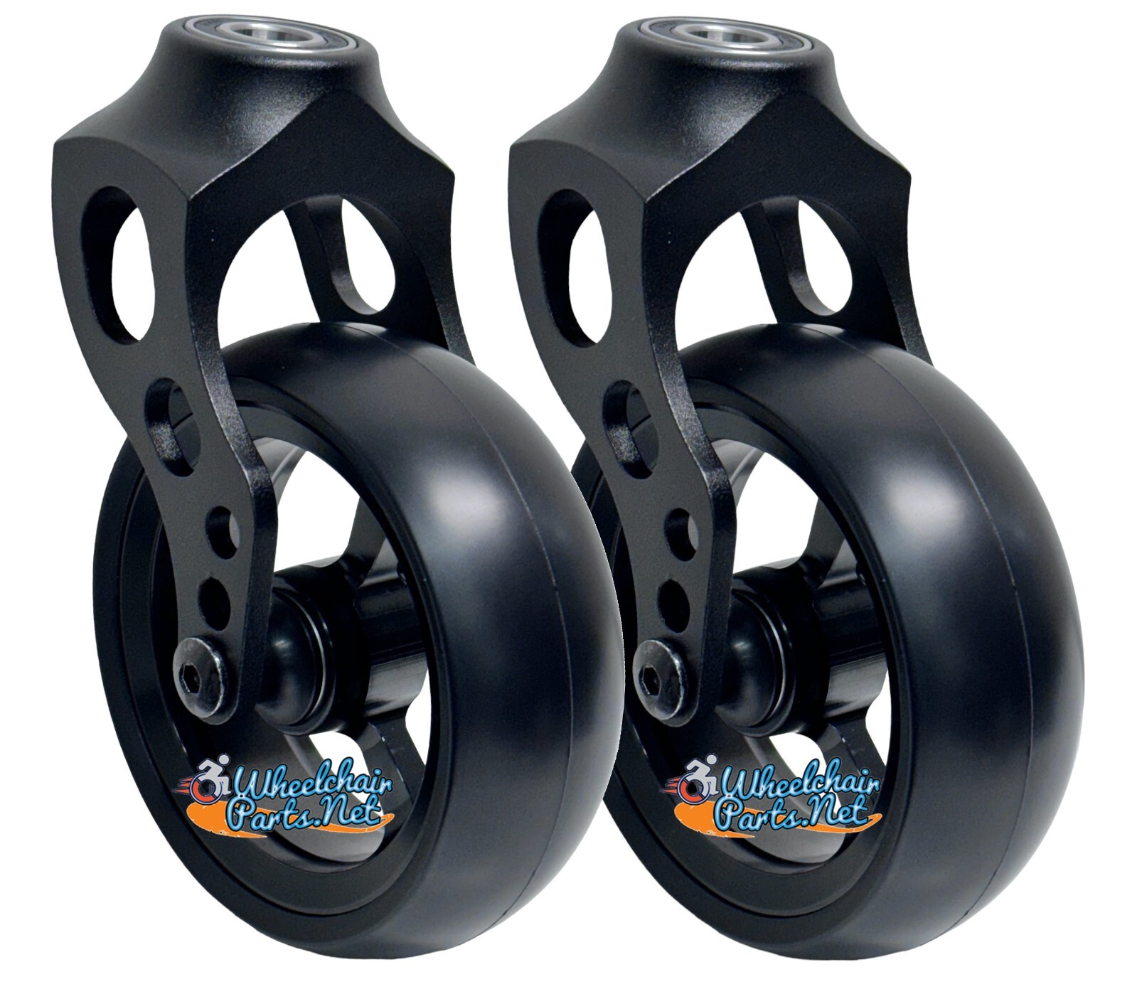 5" x 1.40" Caster Fork Assemblies