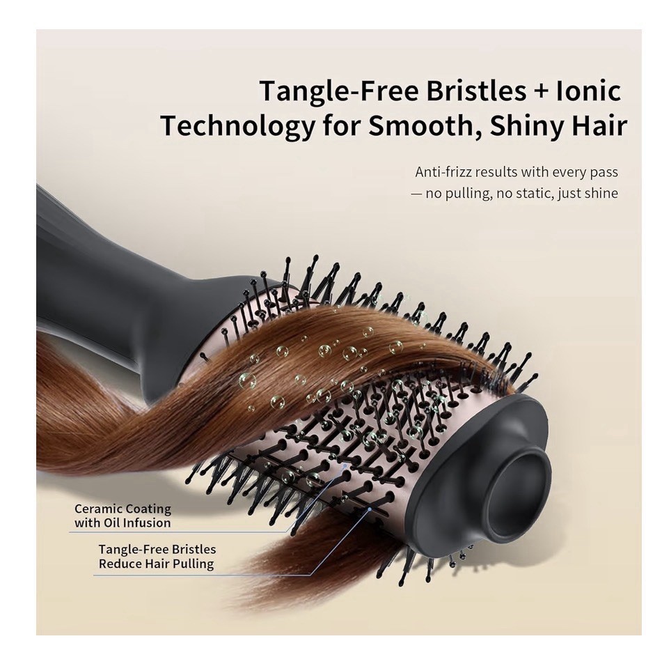 Hair Dryer Brush Blow Dryer Brush in One,4-in-1 Ionic Hair Dryer Brush & Styler