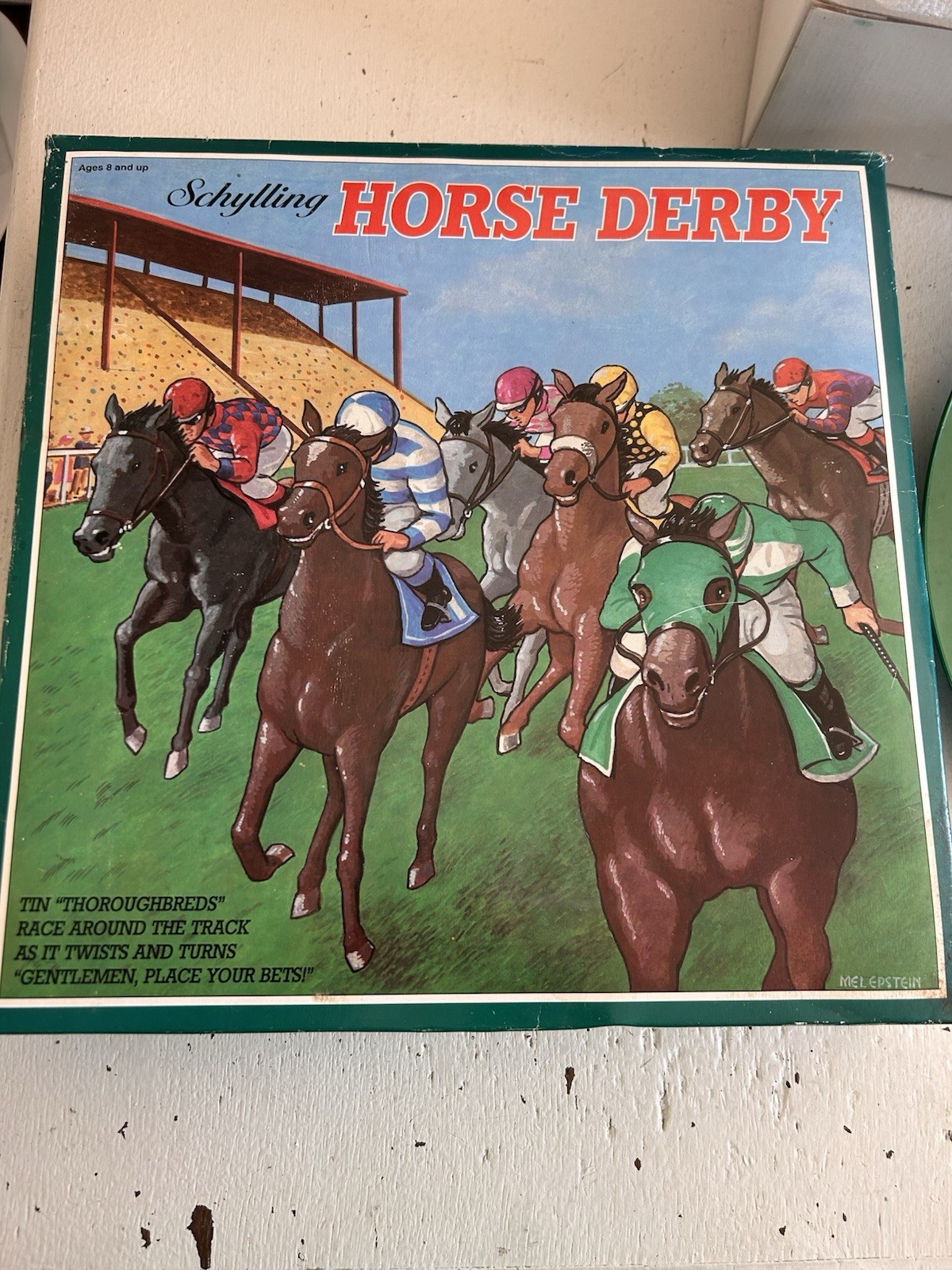 2003 Schylling Horse Derby Numbered Limited Edition Collectible Tin Wind Up Toy