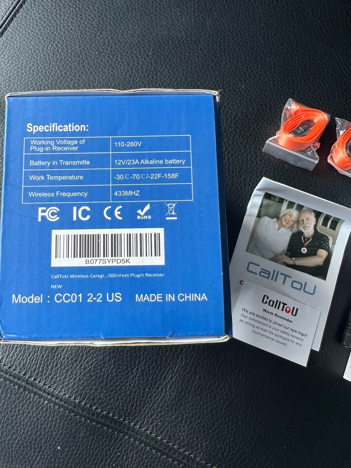 Call To U-2 Wireless Caregiver Pager System-with 2 SOS Buttons and 2 Receivers