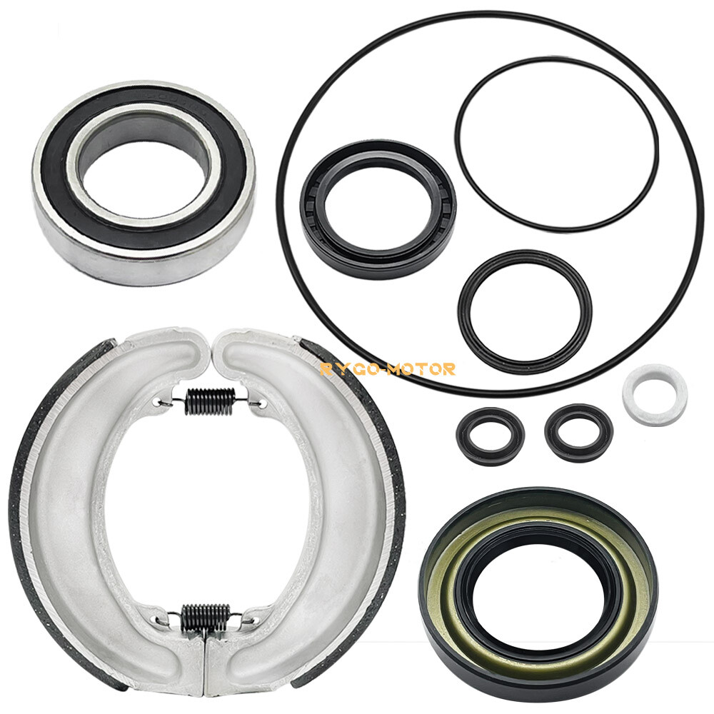 Rear Brake Drum Shoes Bearing Seals Kit for Honda TRX300 Fourtrax 300 1988-2000