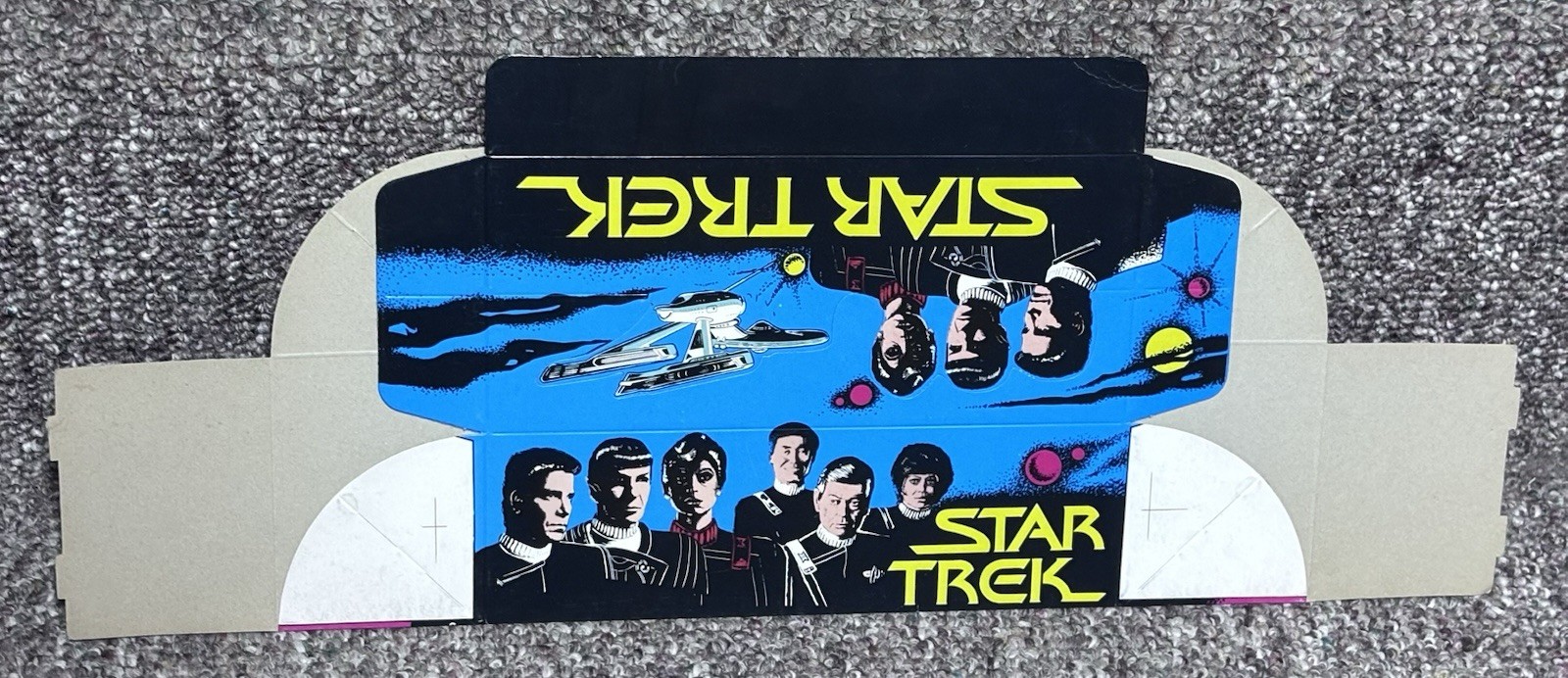 1982 MONTY(Holland) STAR TREK UNASSEMBLED WAX BOX & UNOPENED WAX PACK