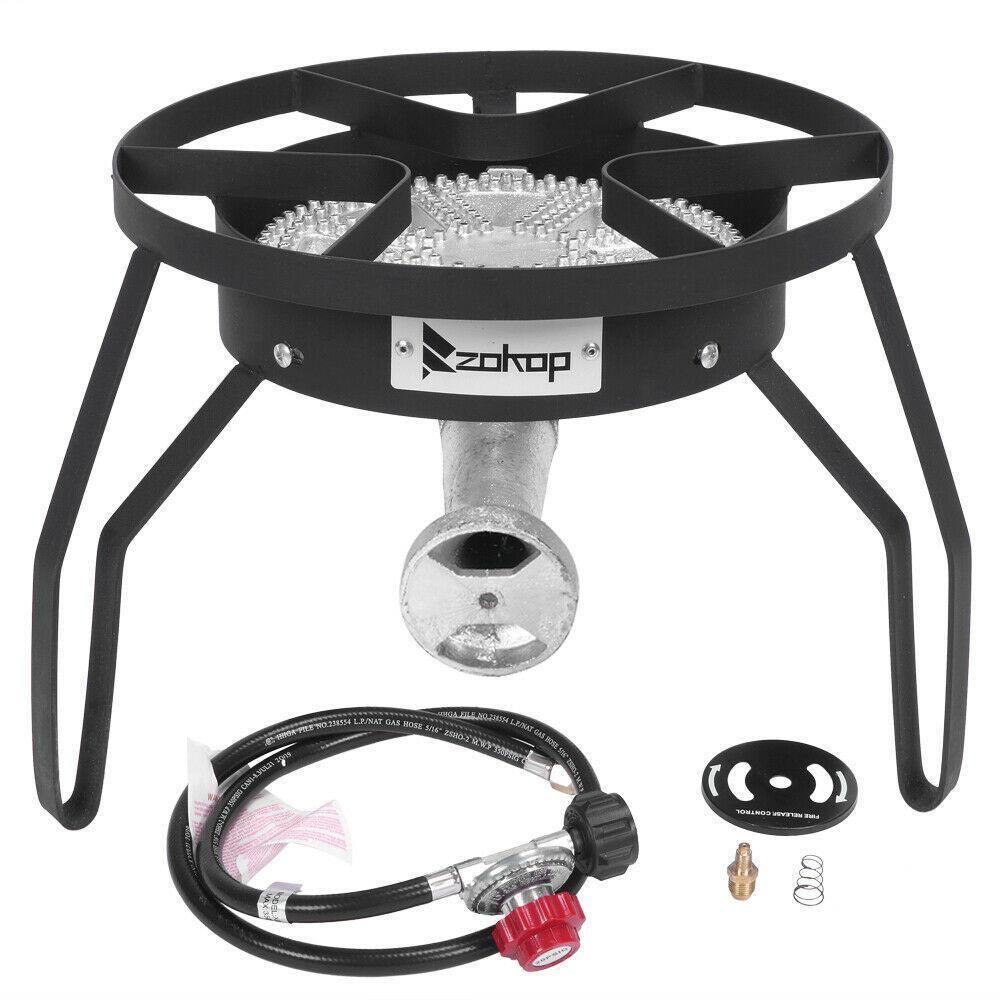200,000 BTU Outdoor Stove Propane Burner Cooking Gas Portable Cooker BBQ Grill