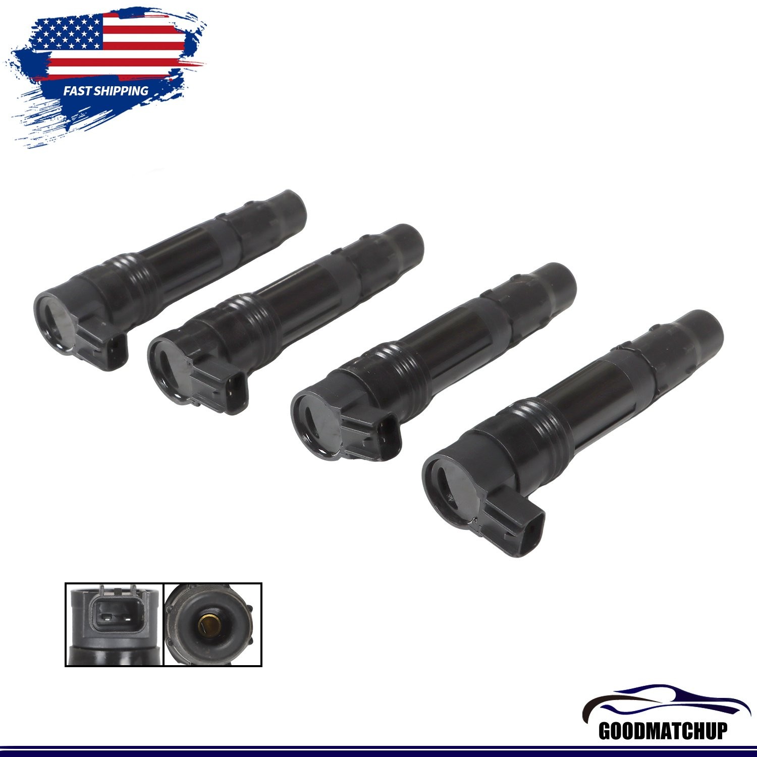 4-Pack Ignition Coil for Suzuki GSXR750 GSX R750 GSX-R750 2002 2003 2004 2005