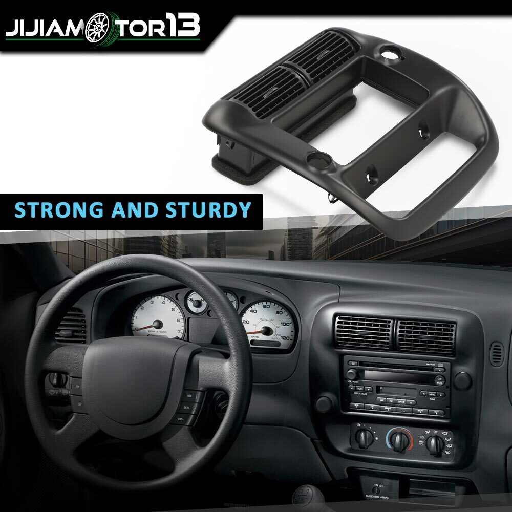 Center Dashboard Radio Panel Vent Trim Black Fit For 97-01 Explorer 97-06 Ranger