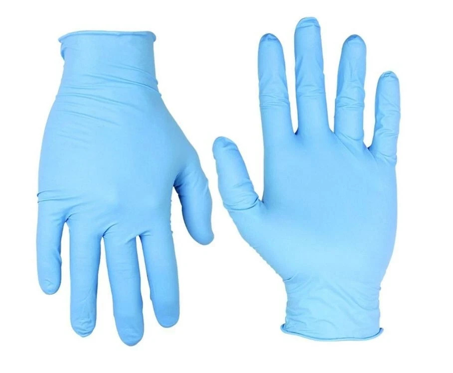 NITRILE GLOVES 4 Mil Case of blue nitrile gloves 1000 pcs Non Medical MEDIUM