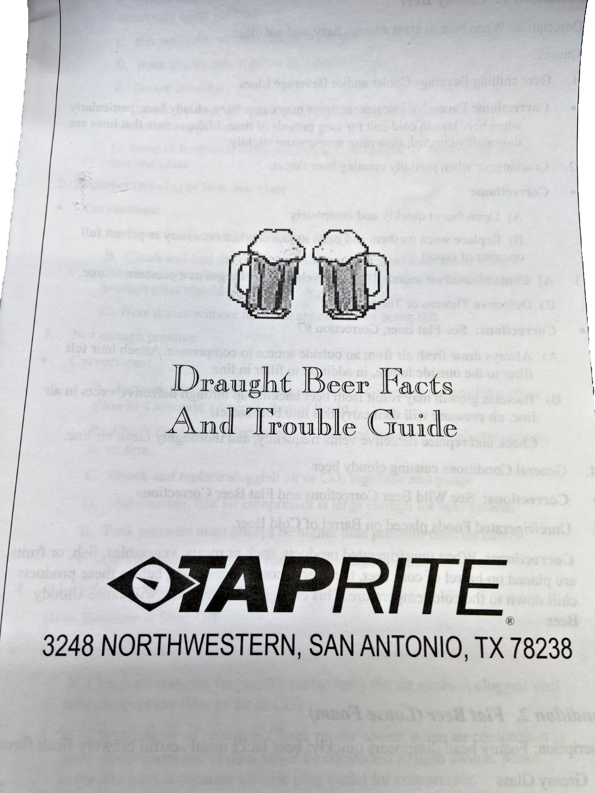 TapRite 1842G Economy Draft Beer Line Kegerator Cleaning Kit With Hand Pump