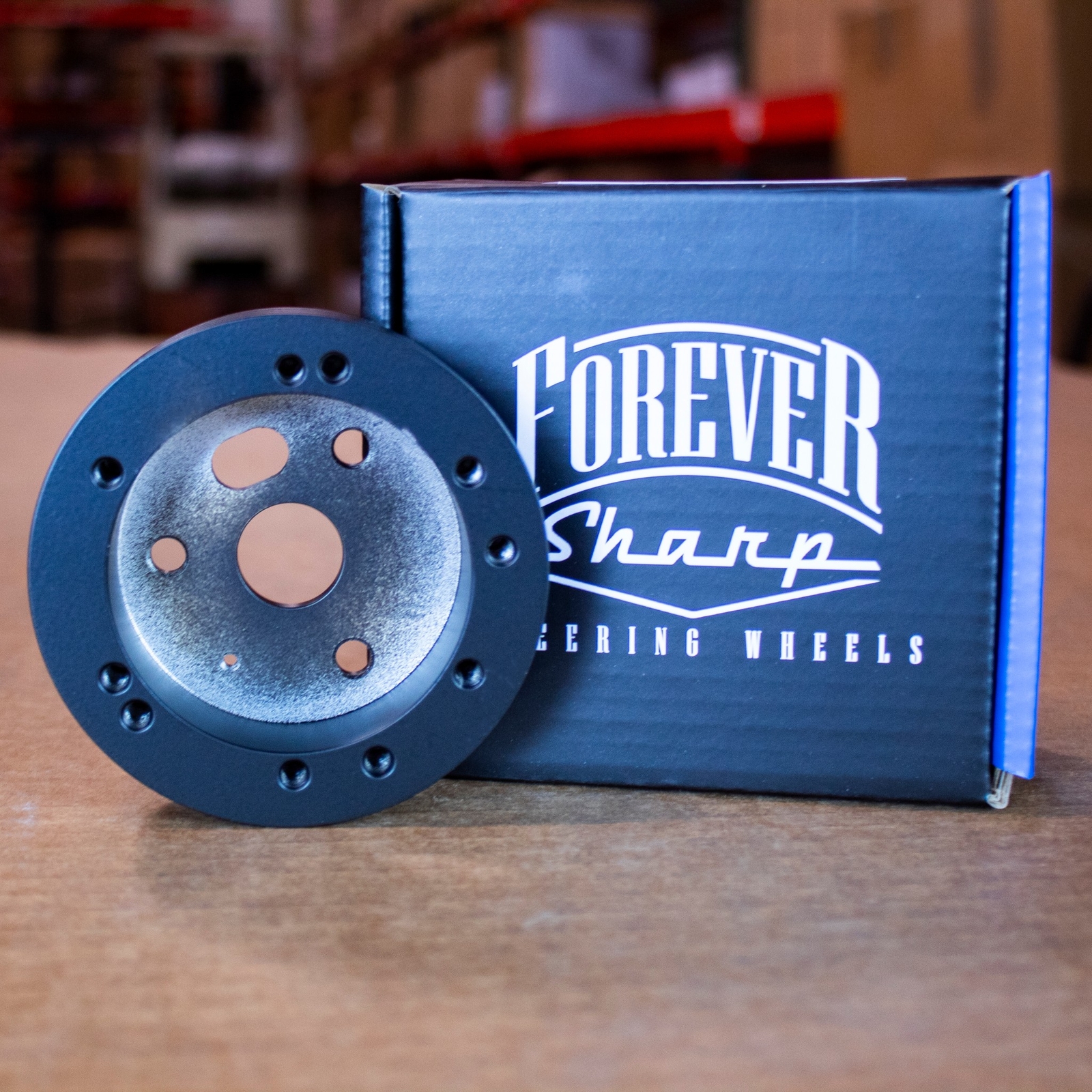 5 & 6 Hole Steering Wheel Black Hub Adapter ( Flaming River, Ididit, GM, Chevy)