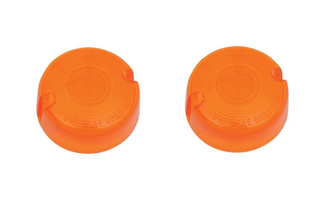 Chris Products Pair Amber OEM Replacement Turn Signal Lens 1986-2001 Harley Dyna