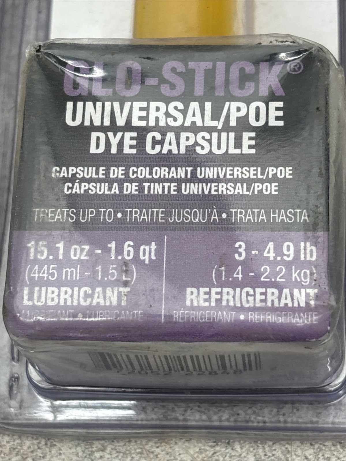 NEW LOT OF 2 Spectroline GS-1/ECS Universal/POE Dye Capsule Glo-Sticks