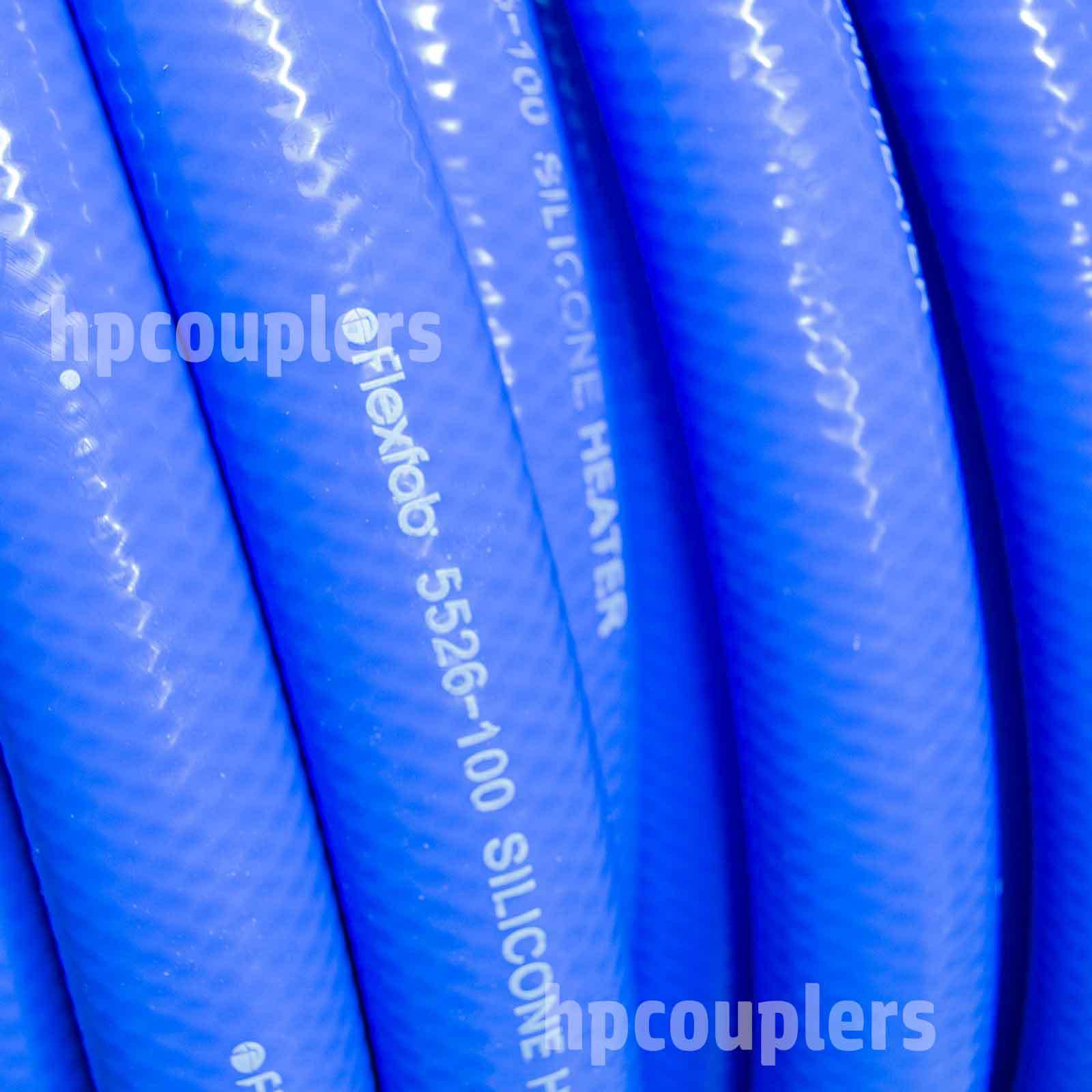 FlexFab 5526-100, 1" x 1ft, Blue Silicone Heater Hose High Temp Coolant Hose