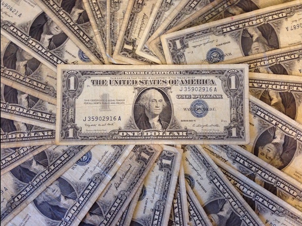 ✯1923-1957 One Dollar Note ✯ $1 Silver Certificate G-AU ✯ Bill Blue US Currency✯