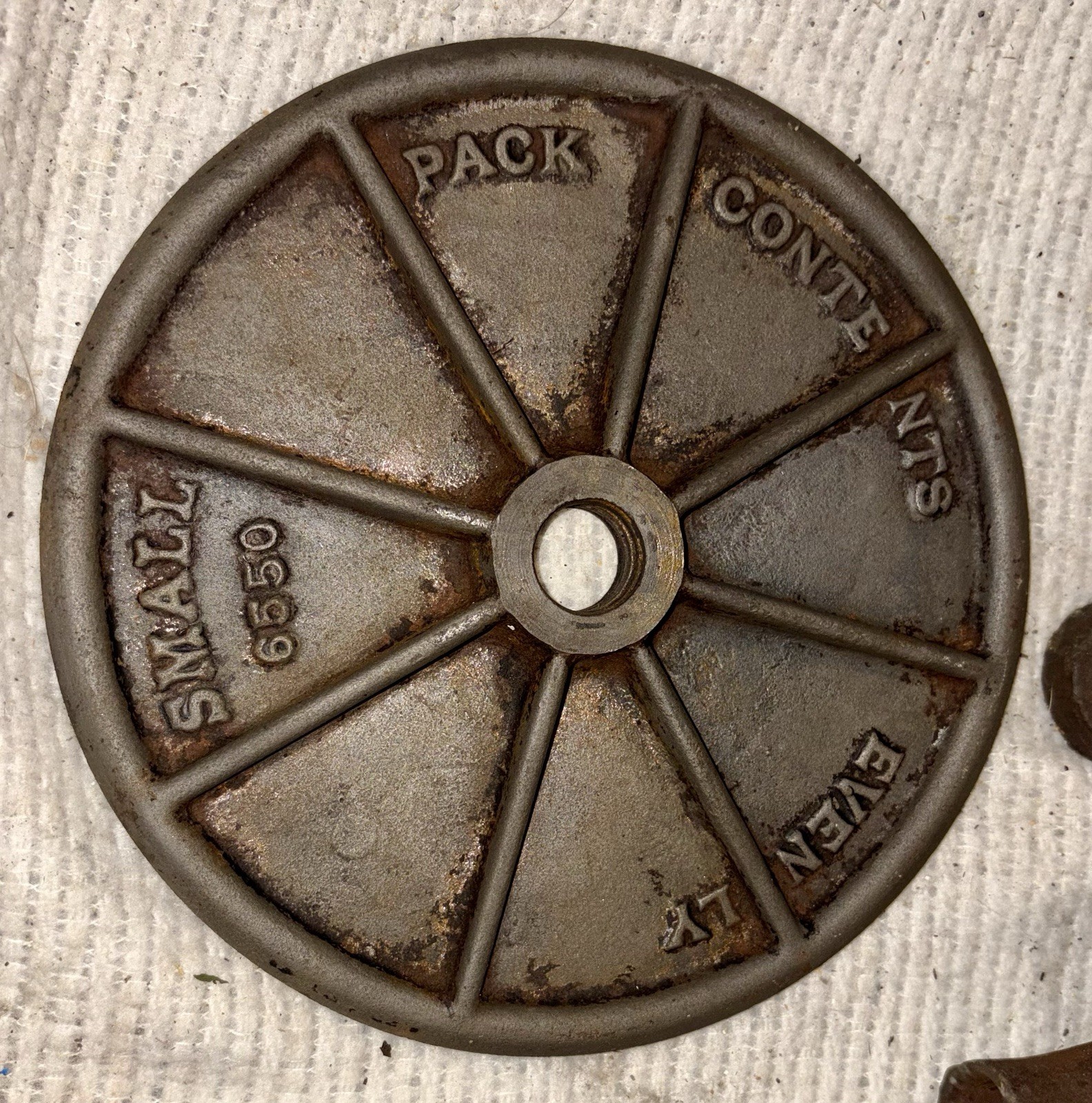 Vtg.~Cast Iron Enterprise Sausage Stuffer Lard Fruit Juice Press No. 2092 As Is