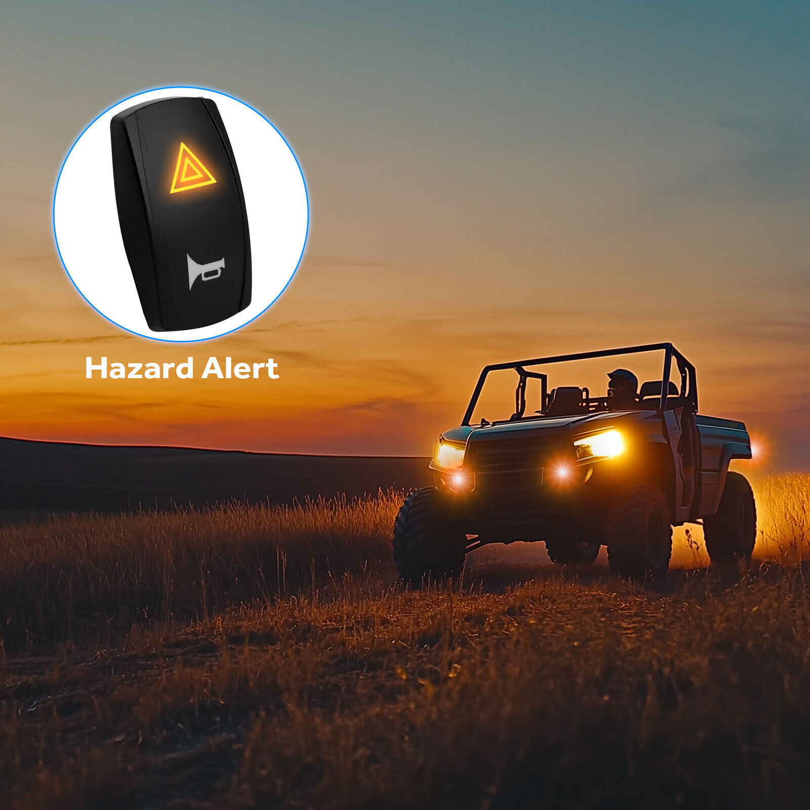 Universal UTV ATV Turn Signal Street Legal Kit for Polaris Ranger General CFMOTO