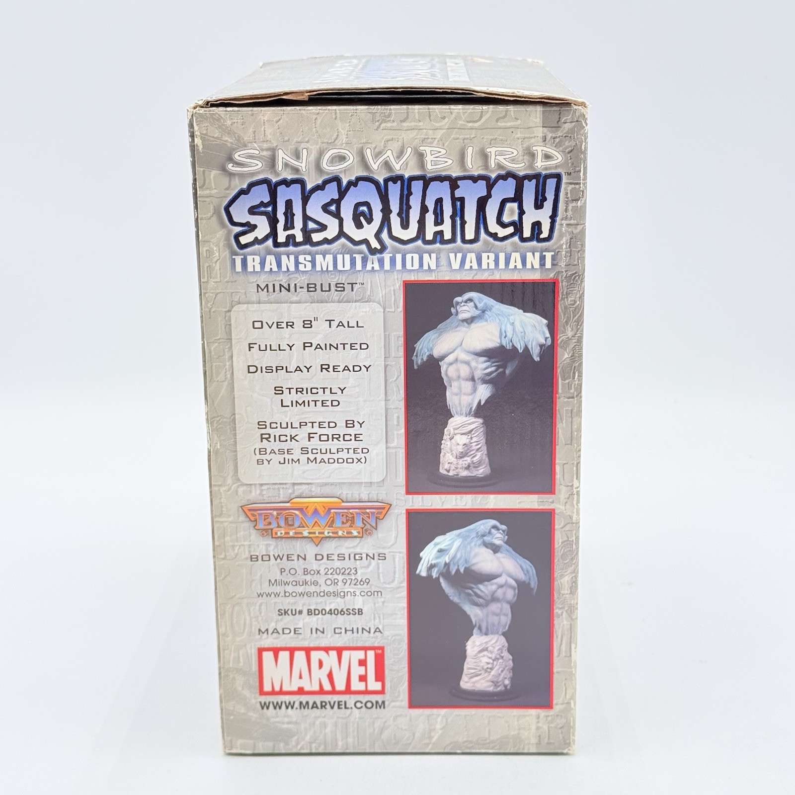 Bowen Designs Marvel SNOWBIRD SASQUATCH Mini Bust Figurine 8” Tall IN BOX