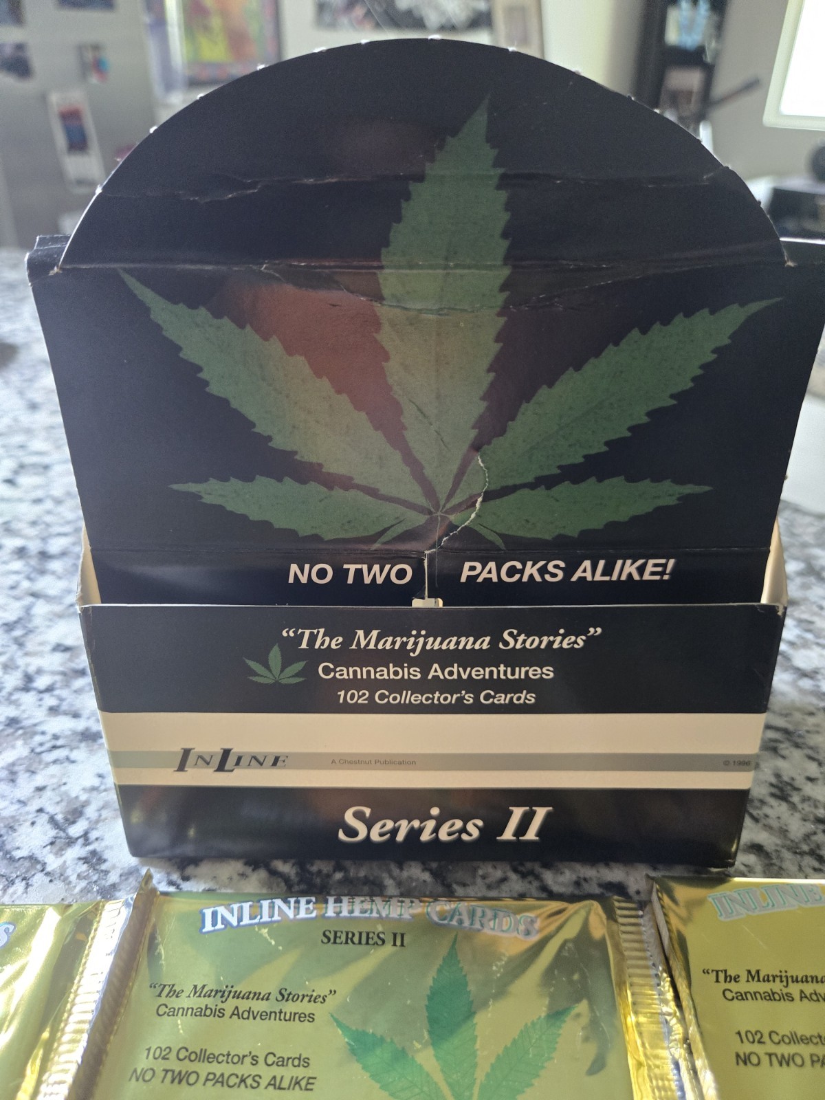 9 Packs RARE Inline Hemp Cards Series ll CANNABIS Factory Sealed 1996 Marijuana