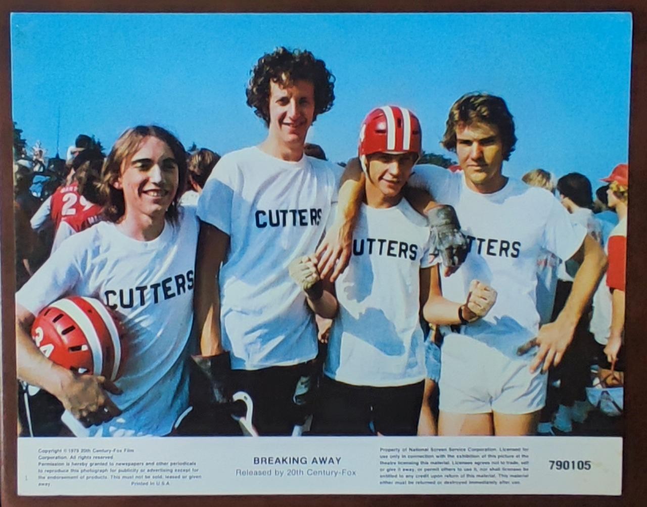 Quaid Christopher Earle Haley & Stern BREAKING AWAY org 1979 Lobby Card 11168