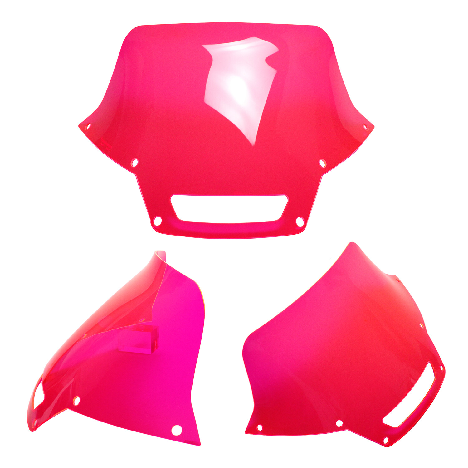 PMMA 7.0" Pink Windscreen for Harley 2022-2024 Low Rider ST FXLRST FXRST