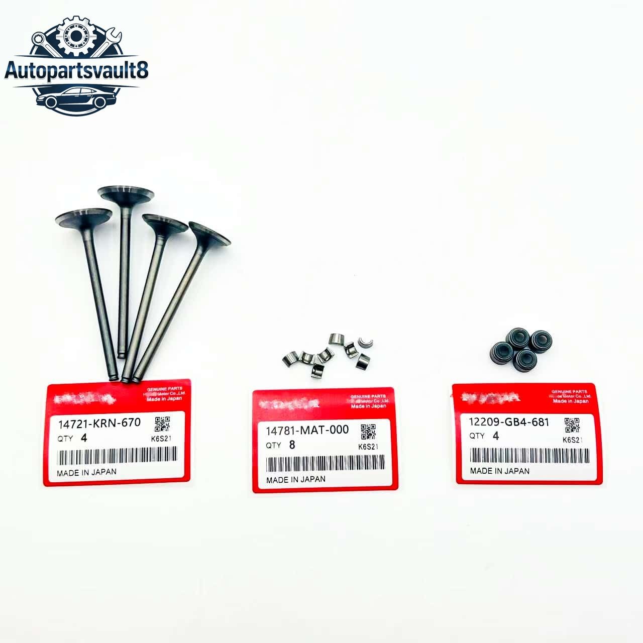 OEM 4x Intake Valve & Exhaust Valve Kit For Honda CRF250R 2004-2009 CRF250X